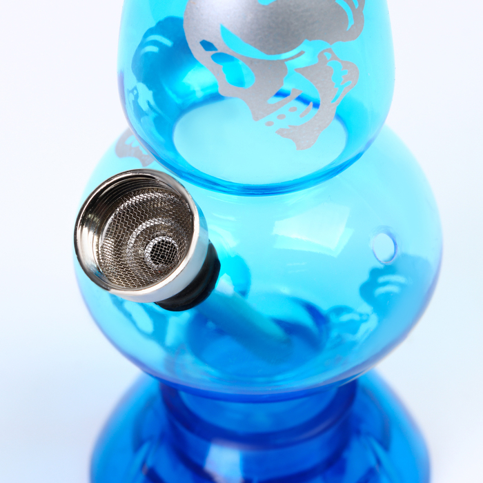 Бонг цветной, "В мире животных" матовое нанесение, стекло 21х10х10 см