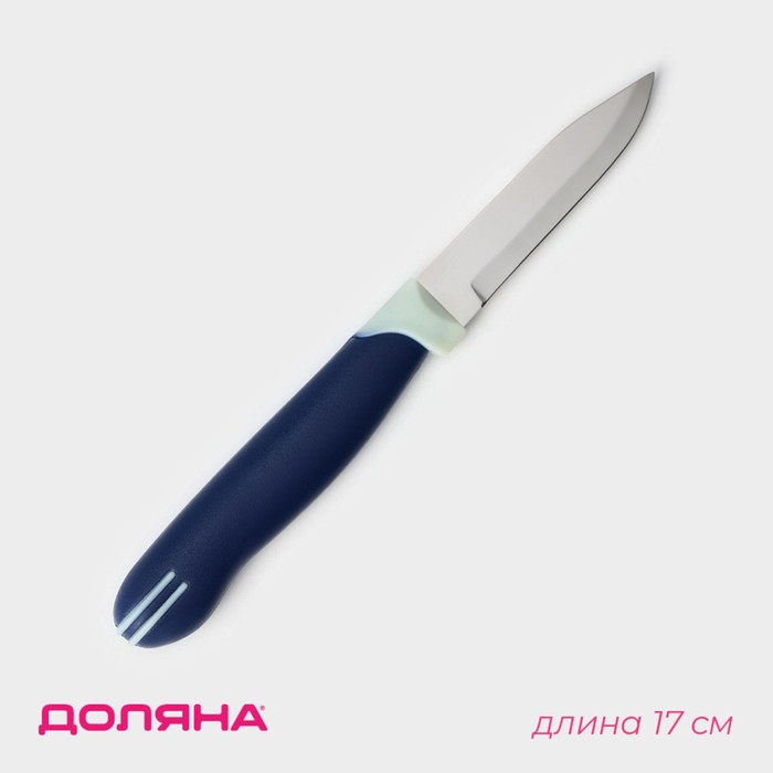 Нож для овощей кухонный Доляна «Страйп», лезвие 7,5 см
