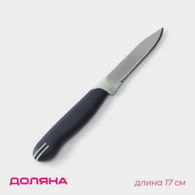Нож кухонный Доляна «Страйп», зубчатое лезвие 7,5 см Ош