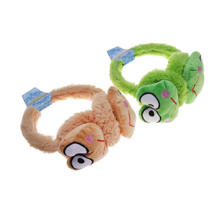 Ободок-наушники "Лягушка", цвета МИКС