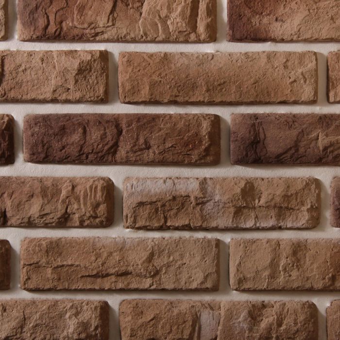 Угловой элемент из искусственного декоративного камня "Старинный Кирпич", 2,24 пог.м (540)