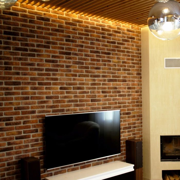 Угловой элемент из искусственного декоративного камня "Старинный Кирпич", 2,24 пог.м (517)