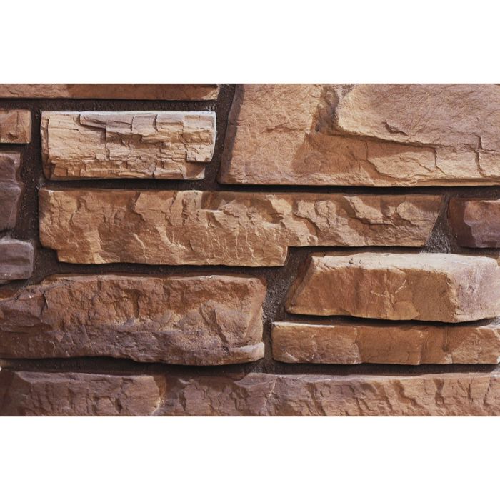 Угловой элемент из искусственного декоративного камня "Дикий камень", 1,25 пог. м (1548)