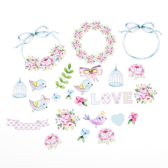 Набор высечек для скрапбукинга "Fancy spring"