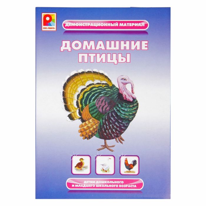 Демонстрационный материал "Домашние птицы" С-763