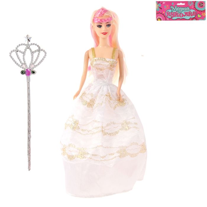 Кукла модель "Оксана" в бальном платье, с аксессуарами, МИКС