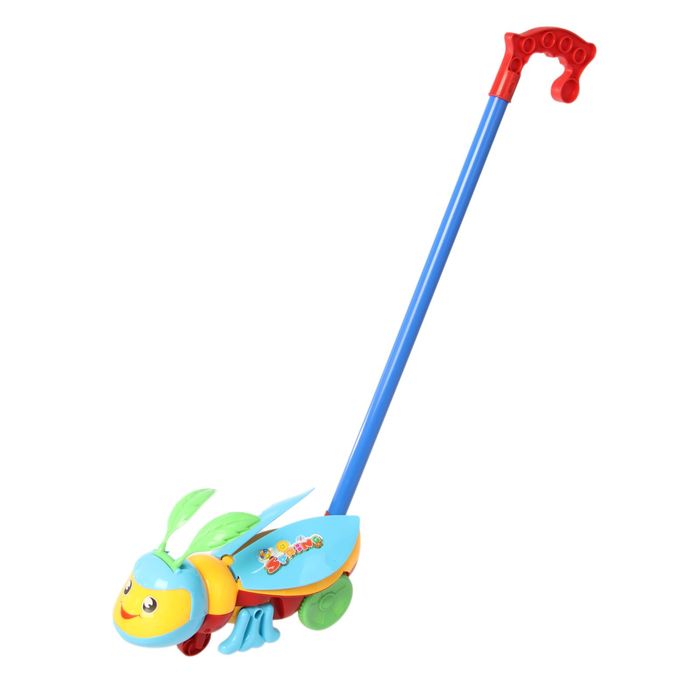 Каталка на палке "Муравей" цвета МИКС