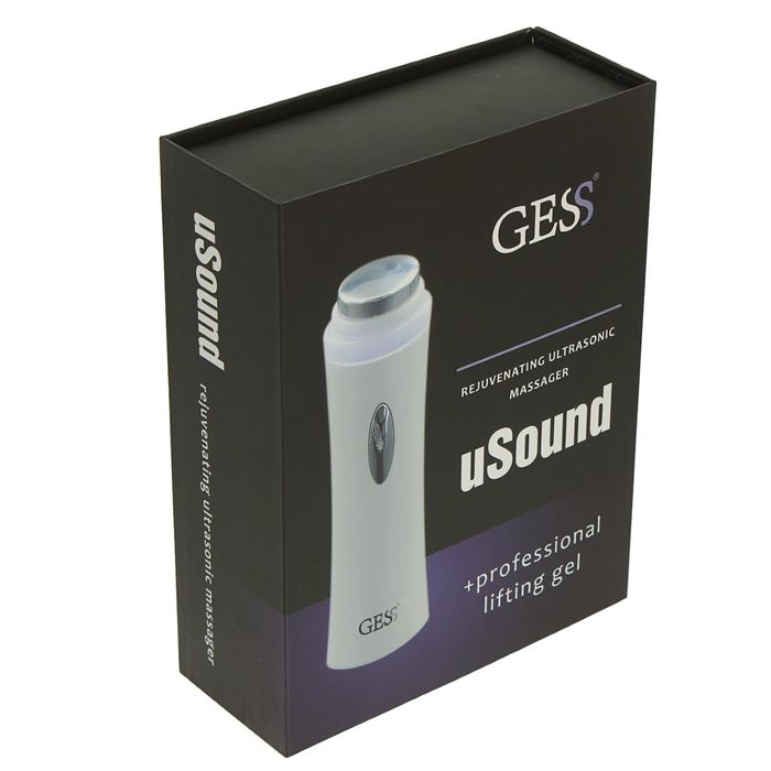 Ультразвуковой массажер для лица, GESS-628, 15 Вт, лифтинг гель 30 мл