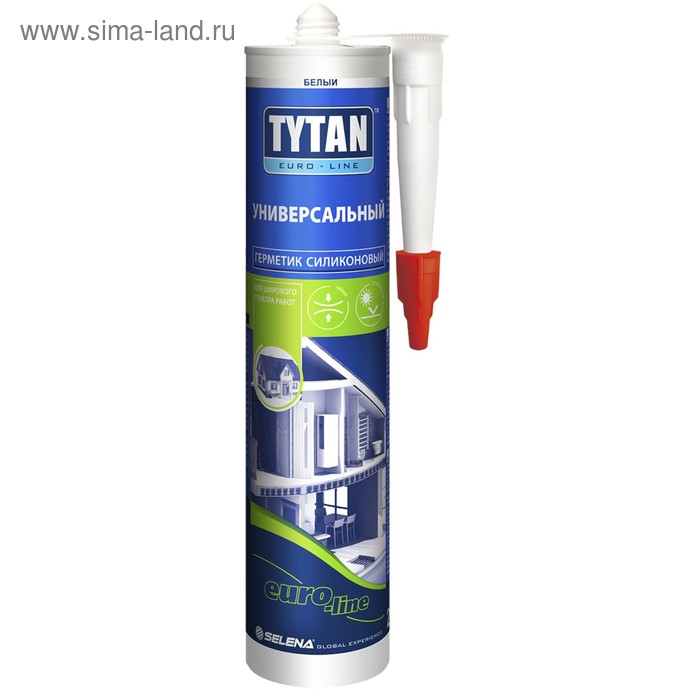   Сима-Ленд Герметик Tytan Euro-Line Силиконовый Универсальный белый 290мл
