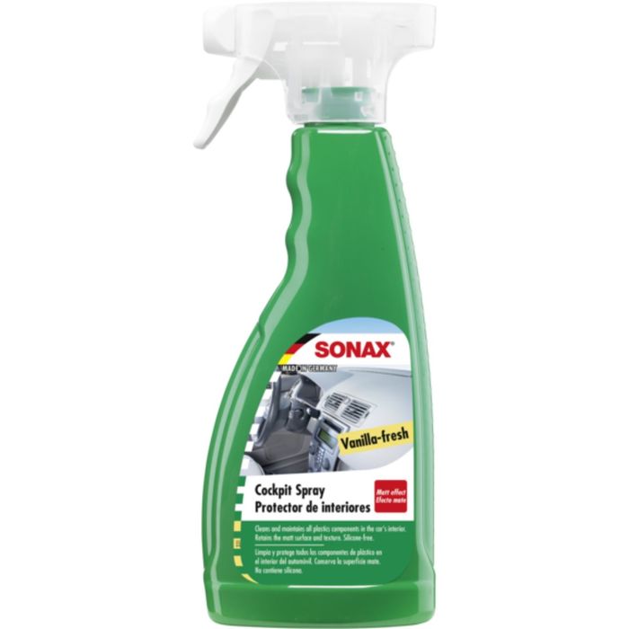 Очиститель-полироль для пластика тригер Матовый эффект Ваниль, 500 мл, SONAX