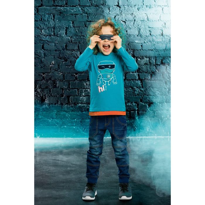 Джемпер для мальчика, рост 98 см, цвет бирюза