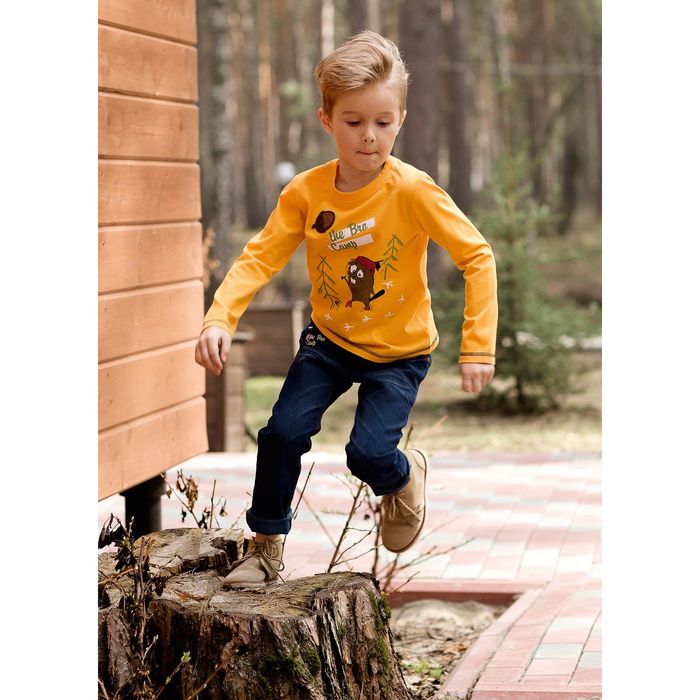 Джемпер для мальчика, рост 92 см, цвет оранжевый