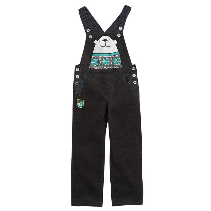 Полукомбинезон для мальчика, рост 110 см, цвет коричневый