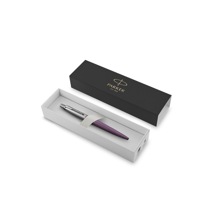 

Ручка шариковая Parker Jotter Core Victoria Violet CT M, корпус фиолетовый глянцевый/ хром, синие чернила
