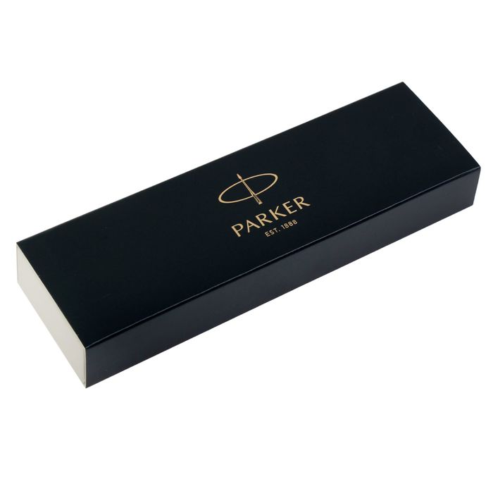 Ручка шариковая Parker IM Core Black CT M, корпус из латуни чёрный матовый/ хром, синие чернила (1931665)