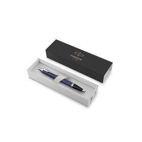 Ручка шариковая Parker IM Core Matte Blue CT M, корпус из латуни синий матовый/ хром, синие чернила (1931668)