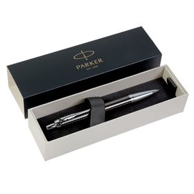 

Ручка шариковая Parker IM Premium Dark Espresso CT M, корпус из нержавеющей стали тёмно-коричневый глянцевый/ хром, синие чернила (1931683)
