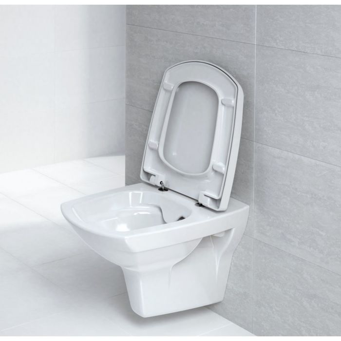Унитаз подвесной Cersanit CARINA СLEAN ON с сиденьем
