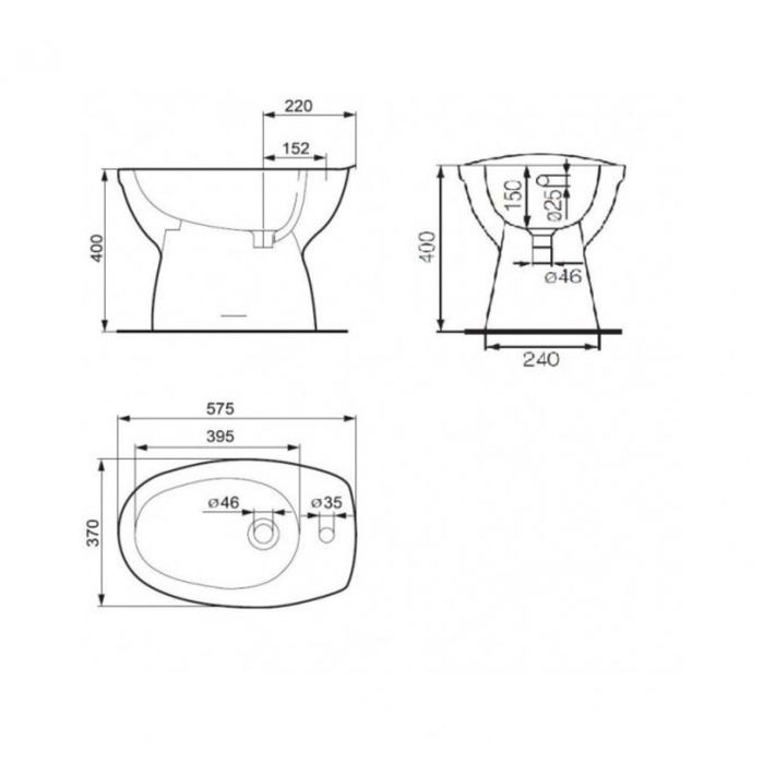 Биде Cersanit ЭКО-2000