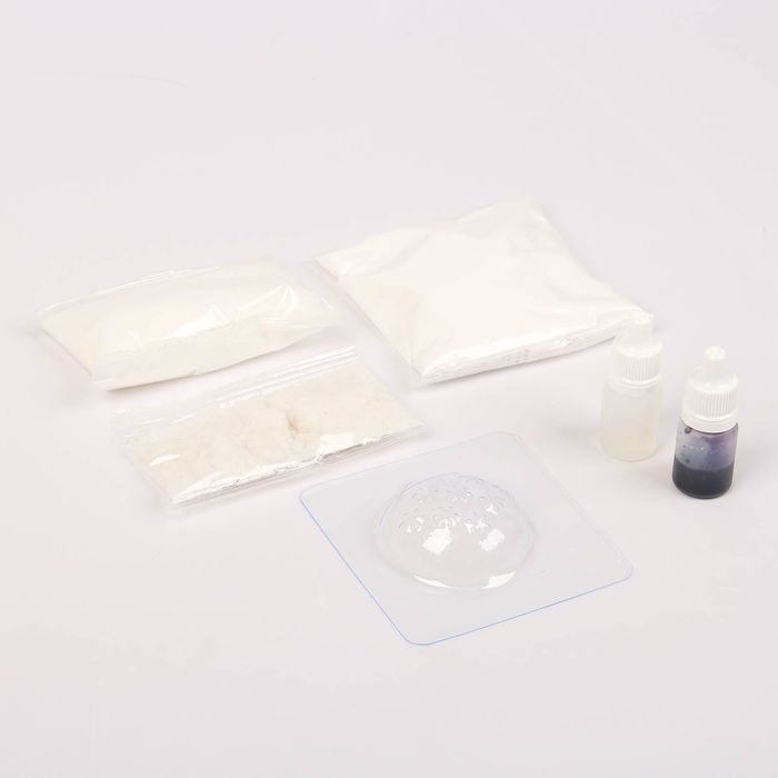 Бомбочки для ванны своими руками "Ёлочный шарик"