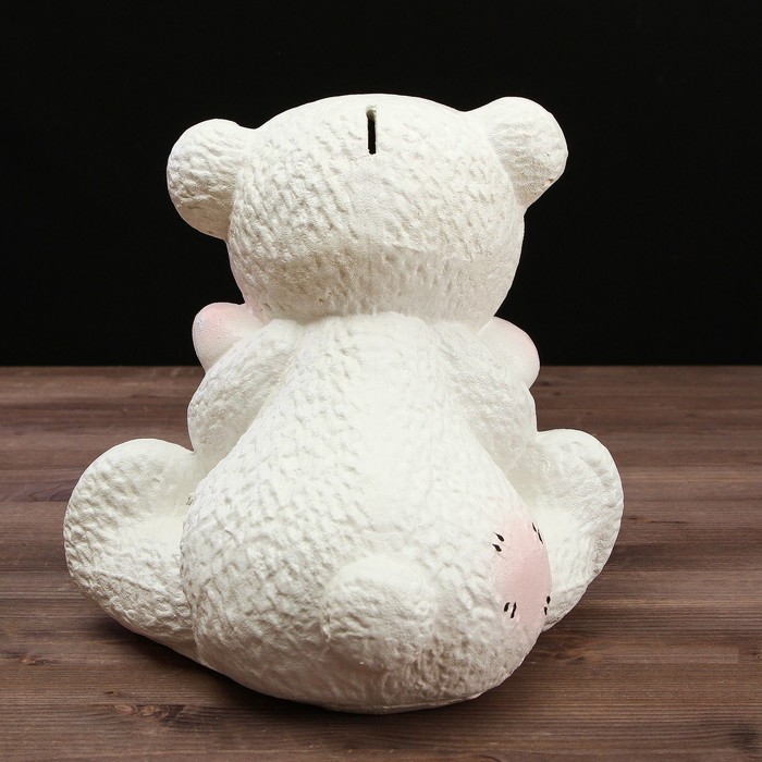 Светящаяся копилка "Медведица с подушкой" 24см