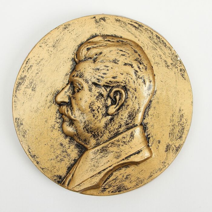 Панно "Сталин", бронза 25см