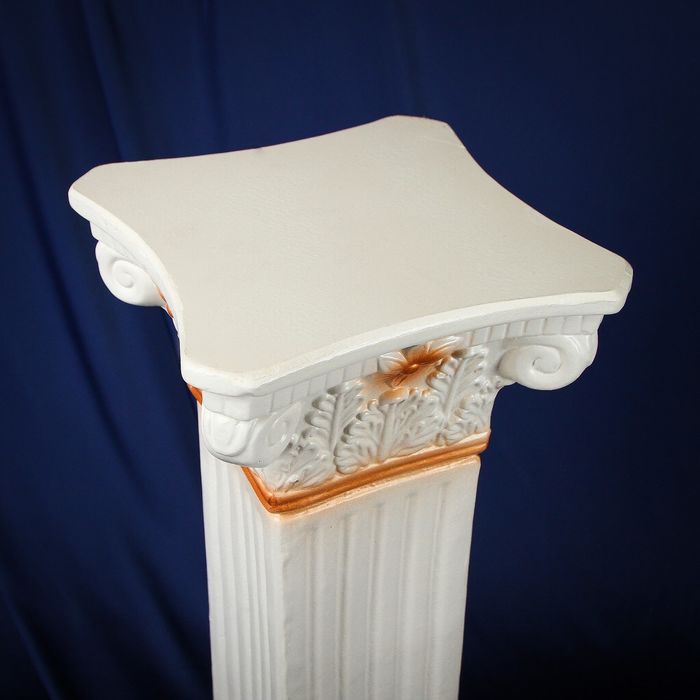 Колонна "Античная", бело-золотой 65х27см