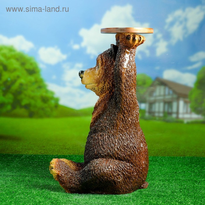 

Садовая фигура "Медведь с полкой" большой 64см
