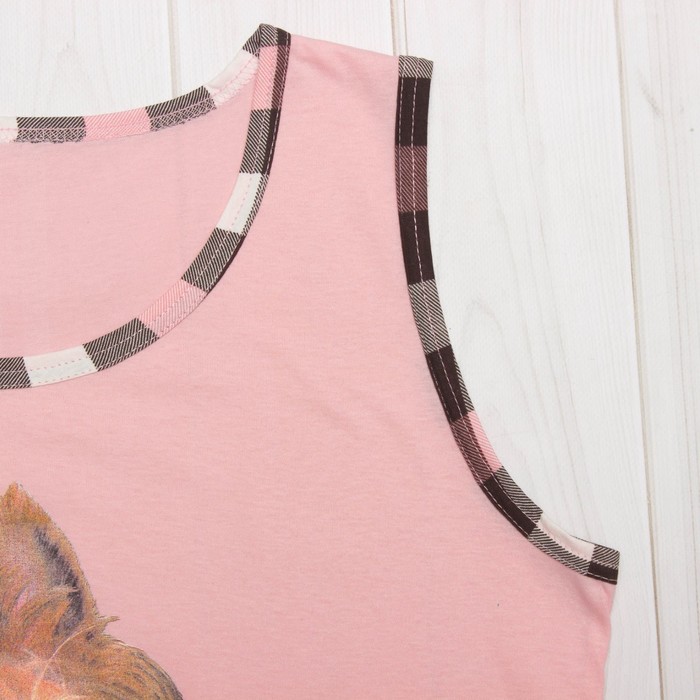 Пижама женская (майка, шорты) ПК222 цвет МИКС, р-р 56