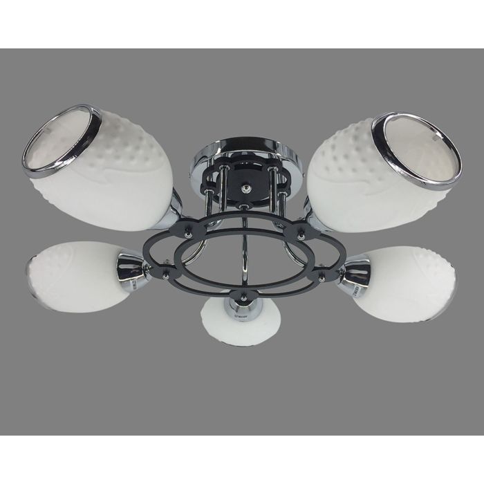 Люстра "Лазетти" 5хE27х60W 56х28 см. хром