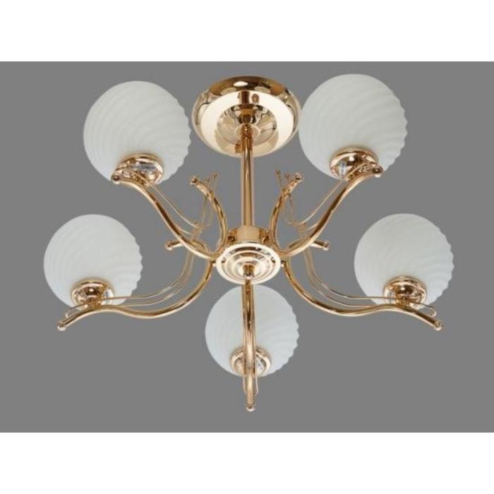 Люстра "Энни", 5 ламп, золото