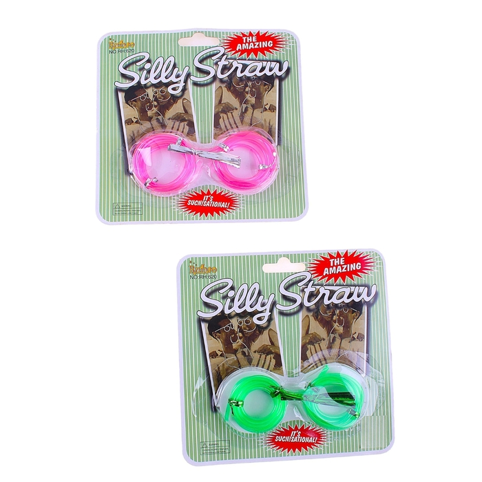 карнавал очки трубочки цвета микс 17*17