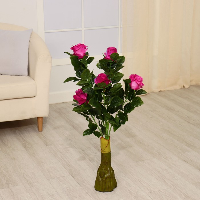 Куст искусственный "Бутоны роз" 85 см, микс