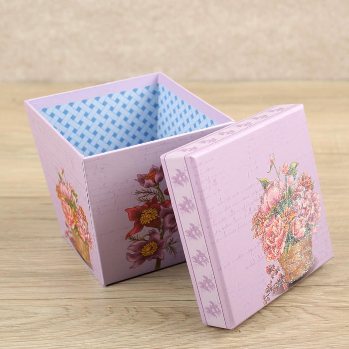 Набор коробок 3в1 "Букет", 19 х 19 х 17 - 13 х 13 х 13 см