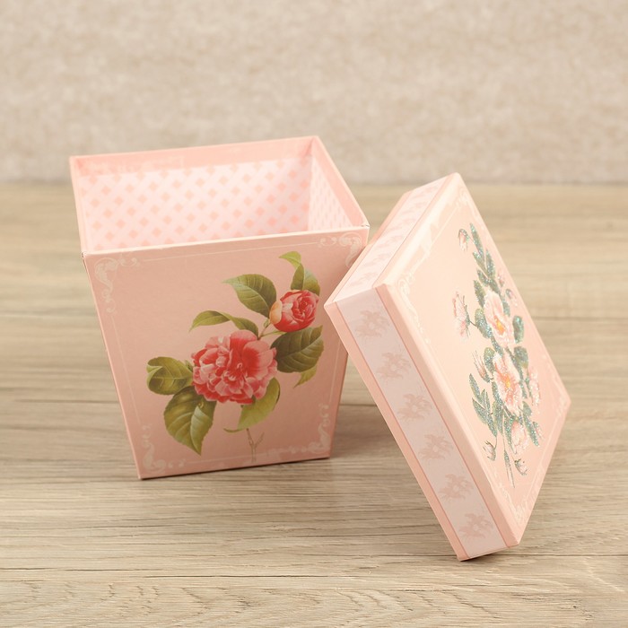 Набор коробок 3в1 "Цветы", 19 х 19 х 17 - 13 х 13 х 13 см