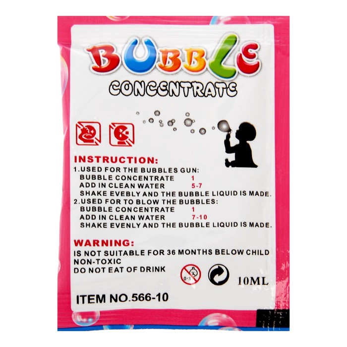 Мыльные пузыри в пакете , микс