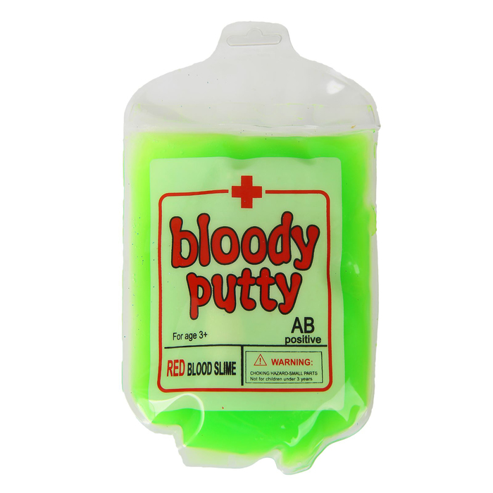 Лизун "Капельница", цвет зеленый