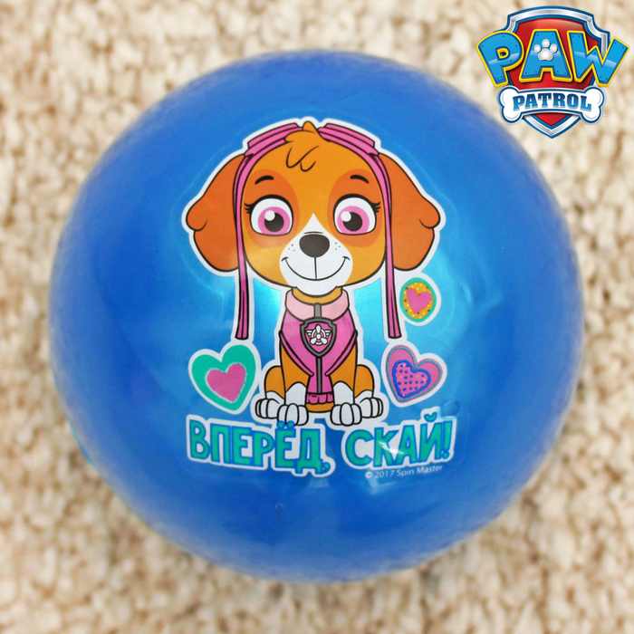 Щенячий патруль. Мяч детский "Вперед, Скай" 16 см, 50 гр, цвета микс