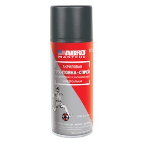 

Акриловая грунтовка-спрей ABRO MASTERS универсальная, 226 г, серая SP-008-AM