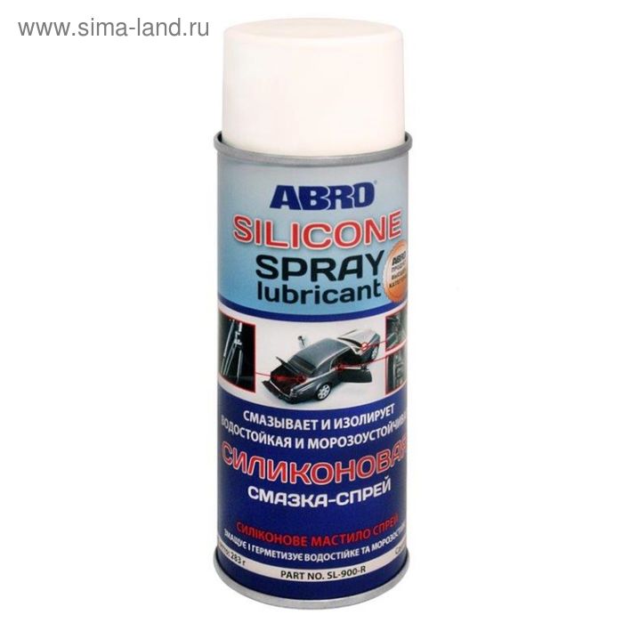 цена Смазка-спрей ABRO силиконовая, 284 мл SL-900