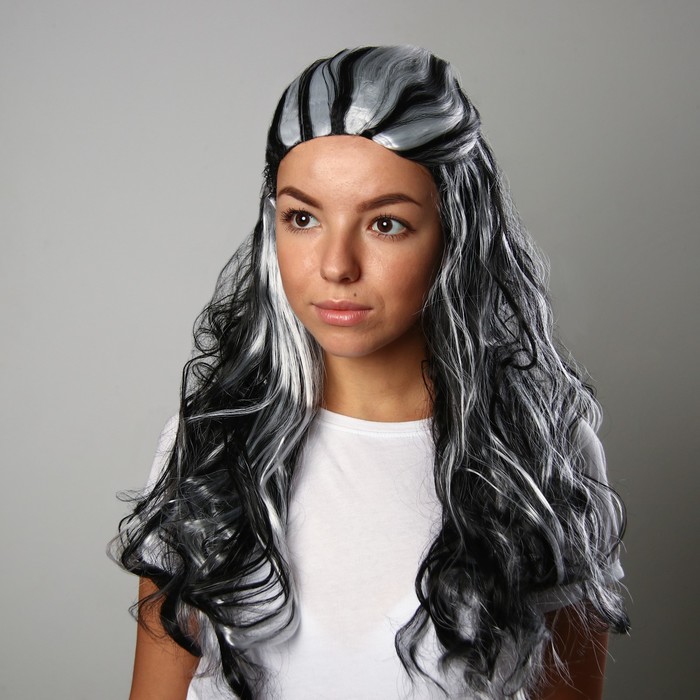 Парик "Благородная седина" длинные волосы