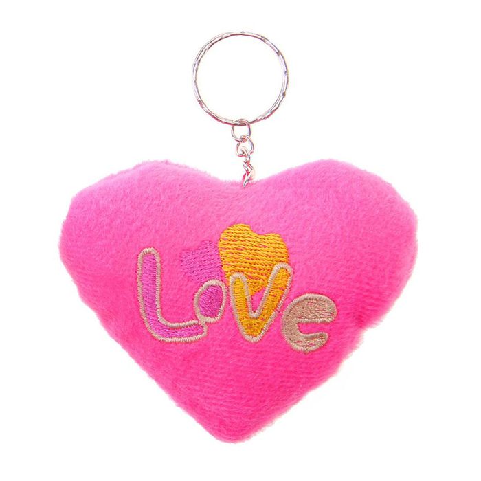Мягкая игрушка-брелок "Сердце" Love, цвета МИКС