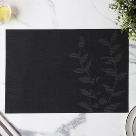 Салфетка кухонная «Росток», 45×30 см, цвет черный от Сима-ленд