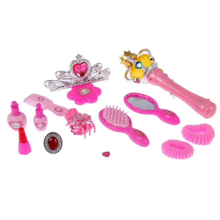 Набор аксессуаров для юной красотки с волшебной палочкой, со световыми и звуковыми эфф