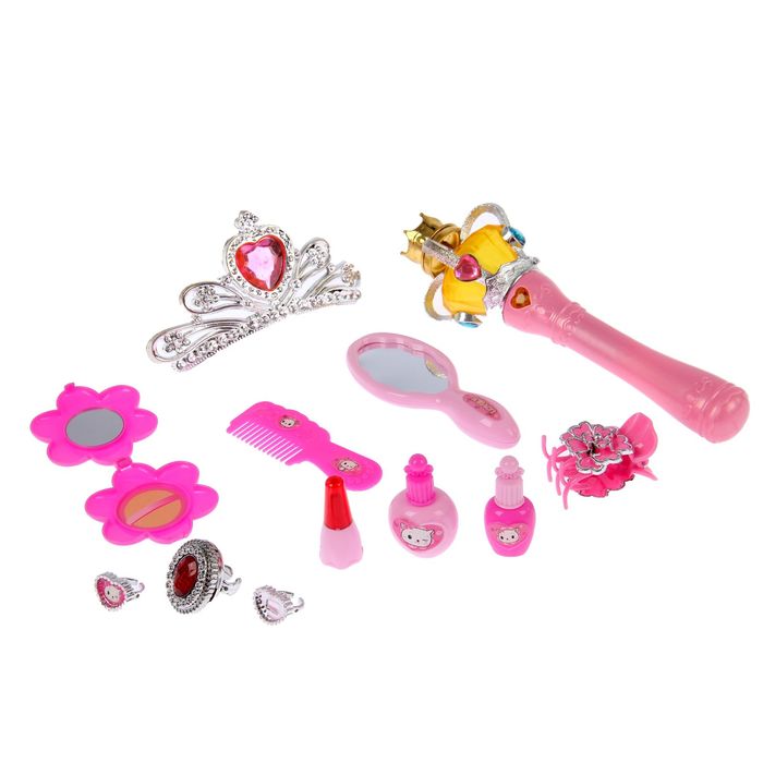 Набор аксессуаров для юной красотки "Бал" со световыми и звуковыми эффектами, цвета МИКС