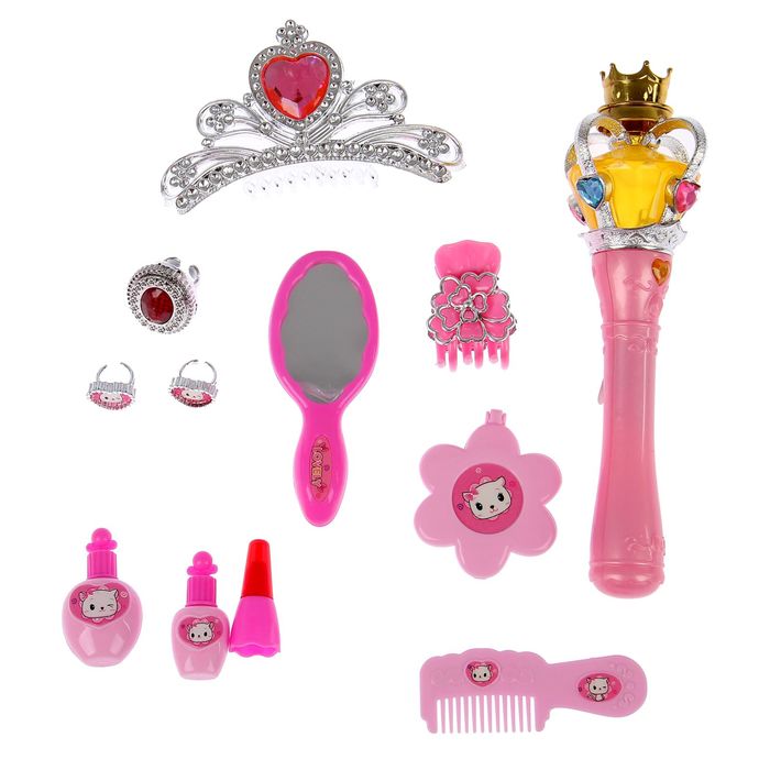 Набор аксессуаров для юной красотки "Бал" со световыми и звуковыми эффектами, цвета МИКС