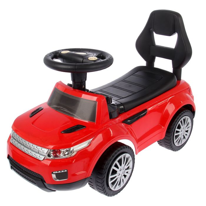 Толокар "Ровер", световые и звуковые эффекты, цвет красный