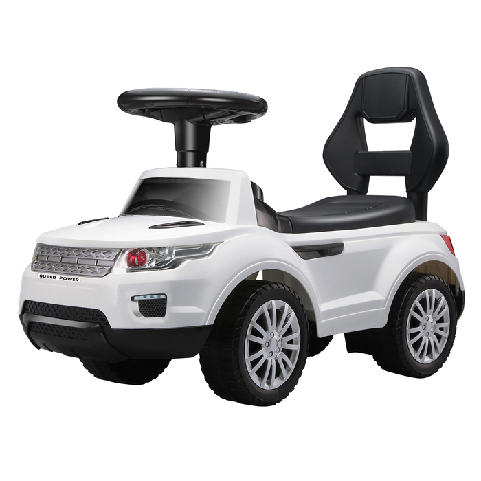 Толокар "Ровер", световые и звуковые эффекты, цвет белый