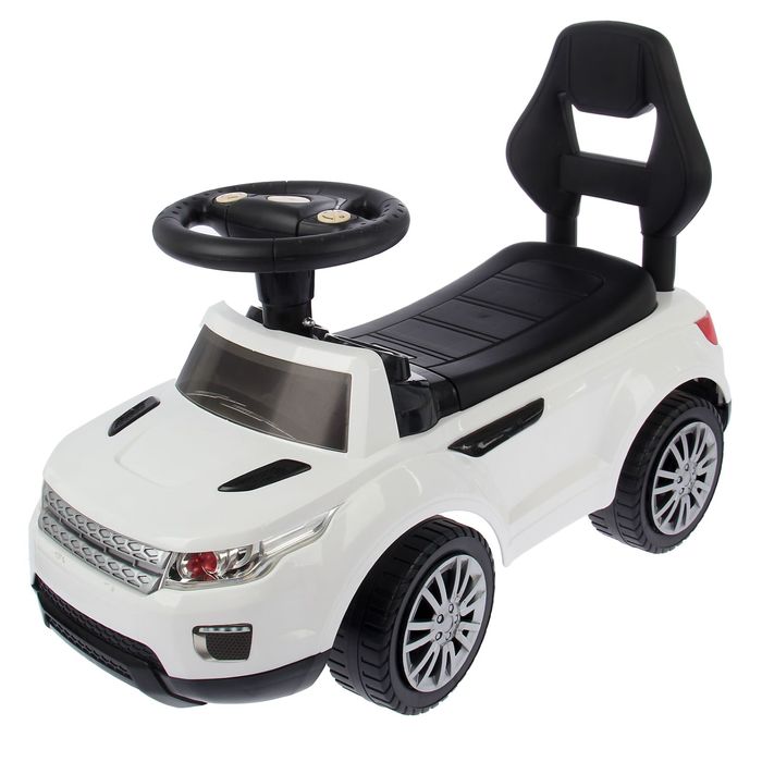 Толокар "Ровер", световые и звуковые эффекты, цвет белый