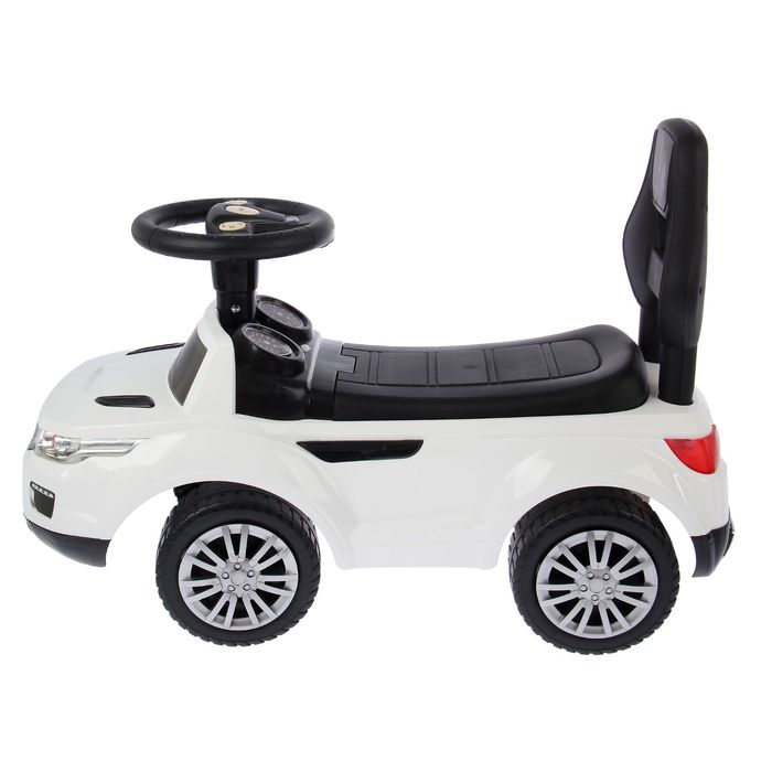 Толокар "Ровер", световые и звуковые эффекты, цвет белый